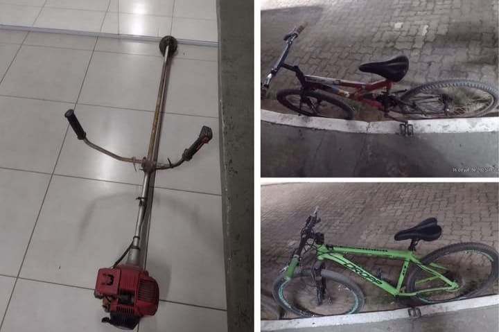  Dois homens são presos após furtarem equipamentos de chácaras na Mina